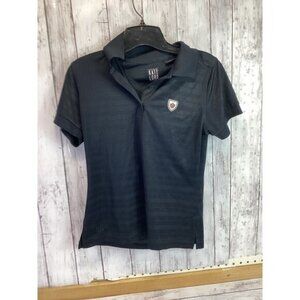 Country Club Chic Kate Ford Women’s Black Short Sleeve Polo Shirt S